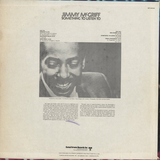 Jimmy McGriff - Something To Listen To (BST-84364) LP 1970 US Blue Note|中古LP