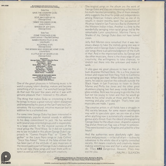 George Duke / ジョージ・デューク / Save The Country (LST-11004)