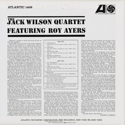 Jack Wilson Quartet - Jack Wilson Quartet Featuring Roy Ayers (AMJY-1406) 1992 JPN Atlantic|中古LP