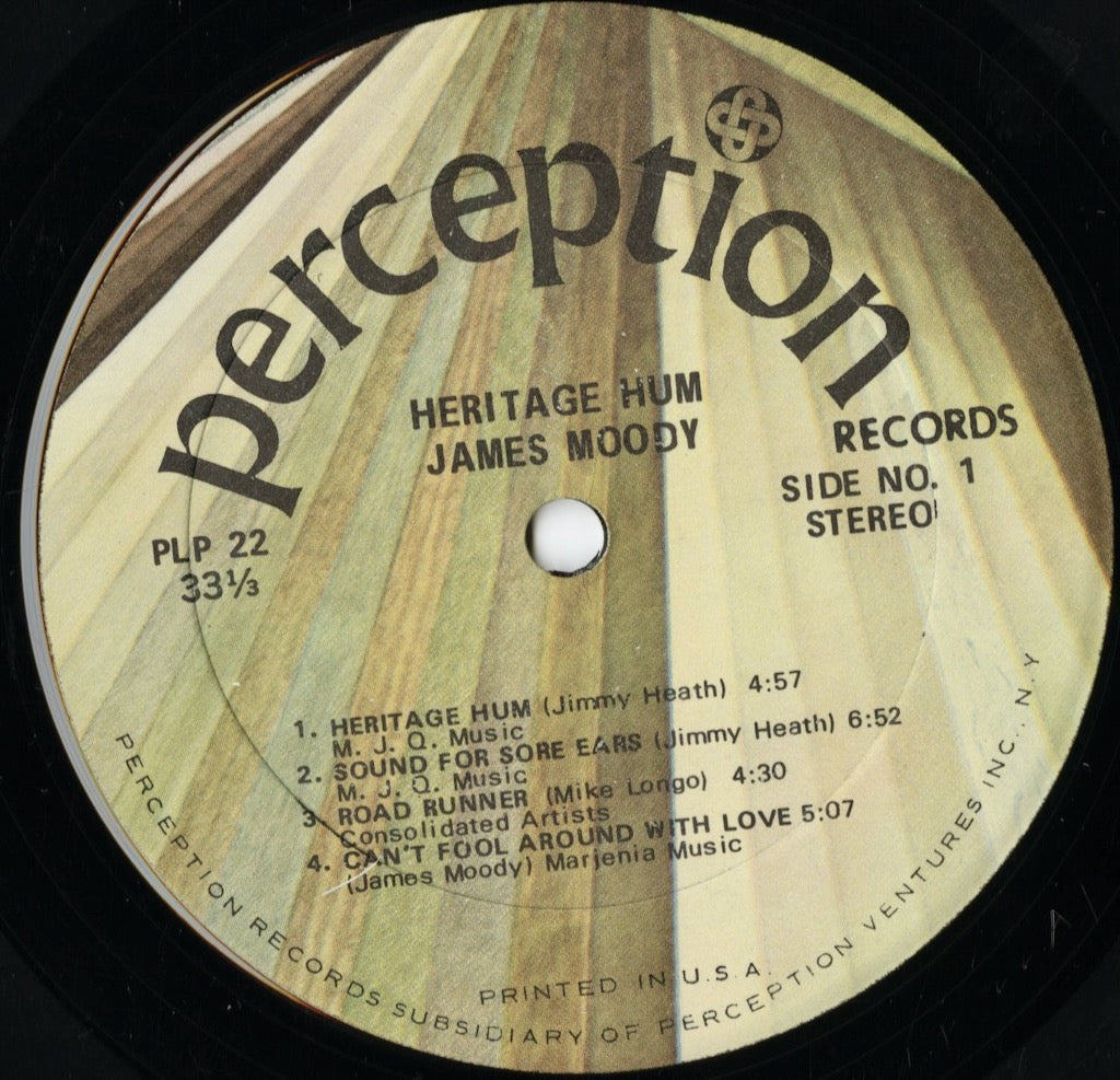 James Moody – Heritage Hum (PLP 22) LP 1971 US Perception|中古LP