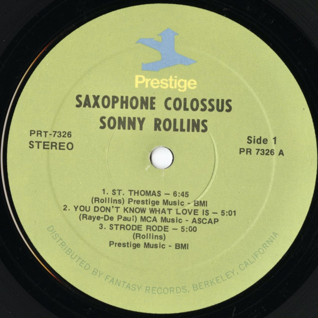 Sonny Rollins – Saxophone Colossus (PRT-7326) LP 1972 US Prestige リイシュー盤