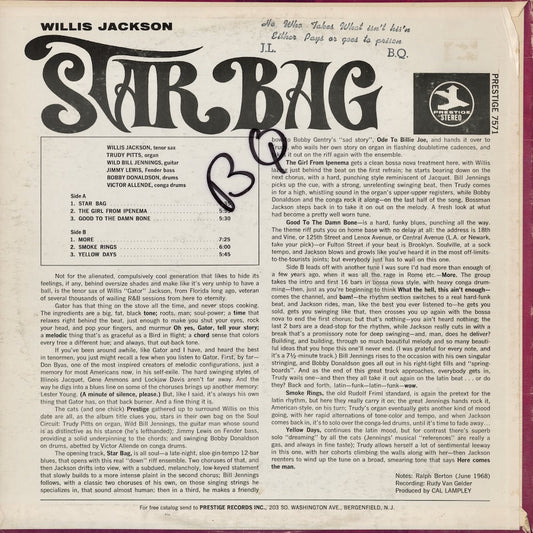 Willis Jackson – Star Bag (PRST 7571) 1968 US Prestige | 中古LP