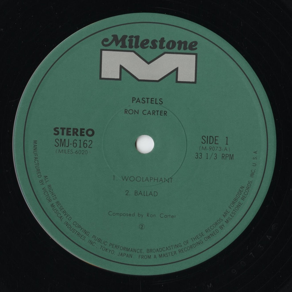 Ron Carter – Pastels (SMJ-6162) LP 1977 JPN Milestone | 中古LP