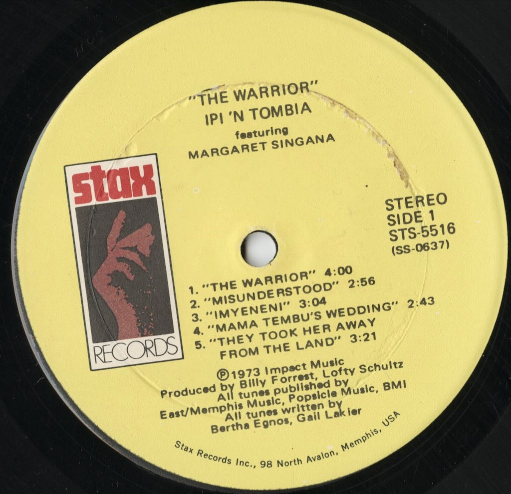 Ipi 'N Tombia - The Warrior (STS-5516) 1973 US Stax|中古LP
