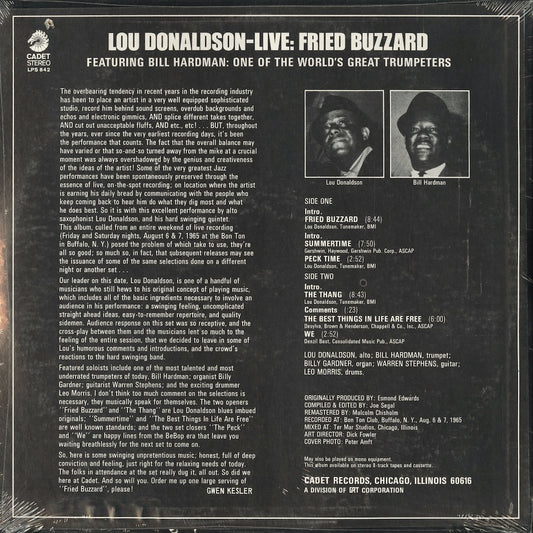 Lou Donaldson - Fried Buzzard (LPS-842) 1970's US Cadet|中古LP 未開封シールド