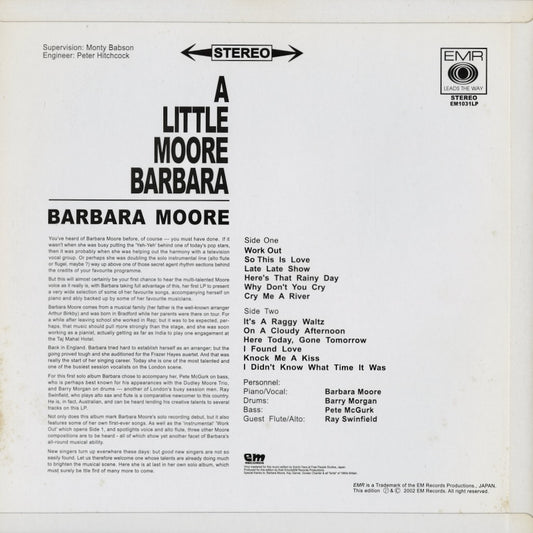 Barbara Moore - A Little Moore Barbara (EM1031LP) 2002 JPN EM Records|中古LP
