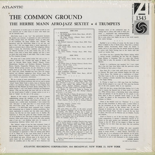 Herbie Mann - The Common Ground -MONO (1343) 1960's US Atlantic|中古LP