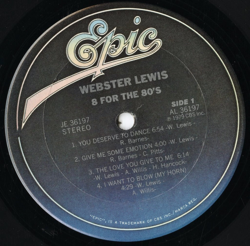 Webster Lewis - 8 For The 80's (JE 36197) 1979 US Epic|中古LP