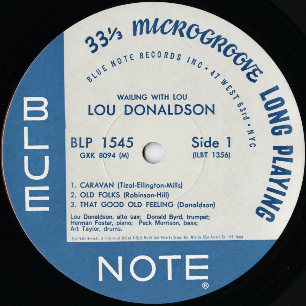 Lou Donaldson / ルー・ドナルドソン / Wailing With Lou (GXK 8094)