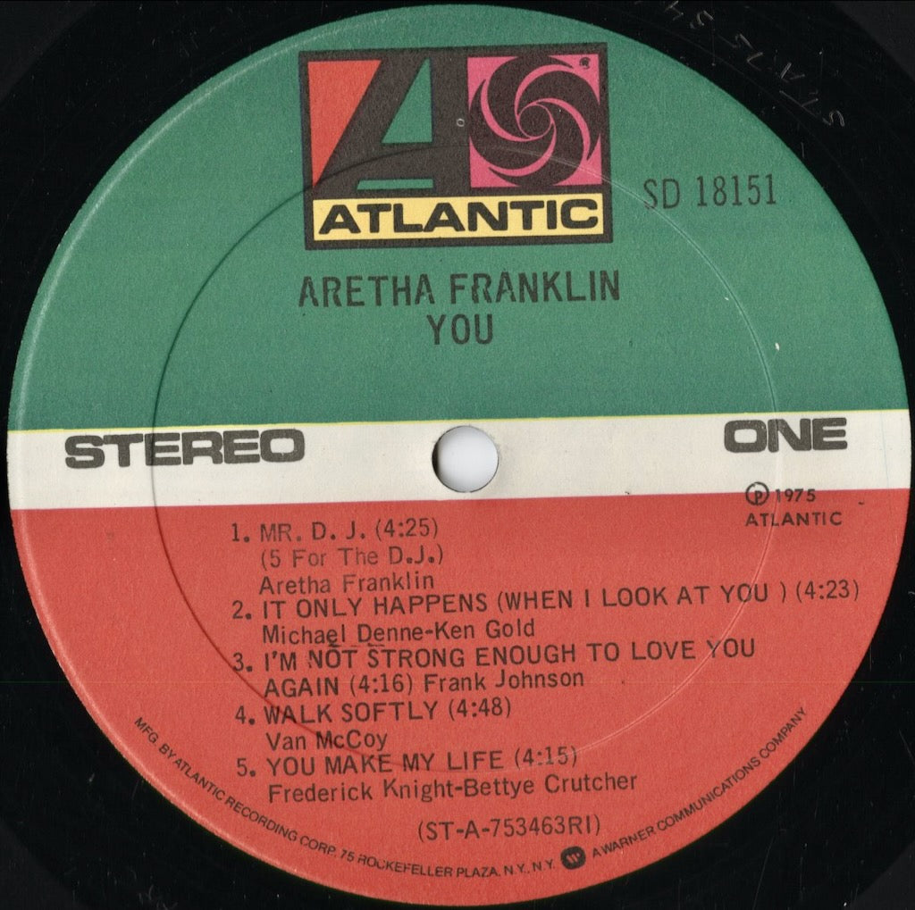 Aretha Franklin – You (SD 18151) 1975 US Atlantic|中古LP