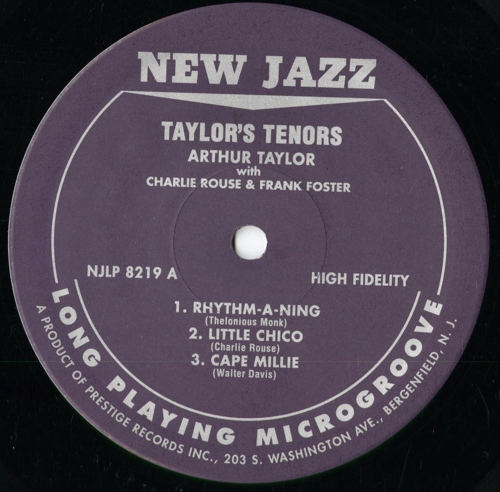 Arthur Taylor - Taylor's Tenors (VIJJ-30073) 1995 JPN New Jazz/Victor|中古LP