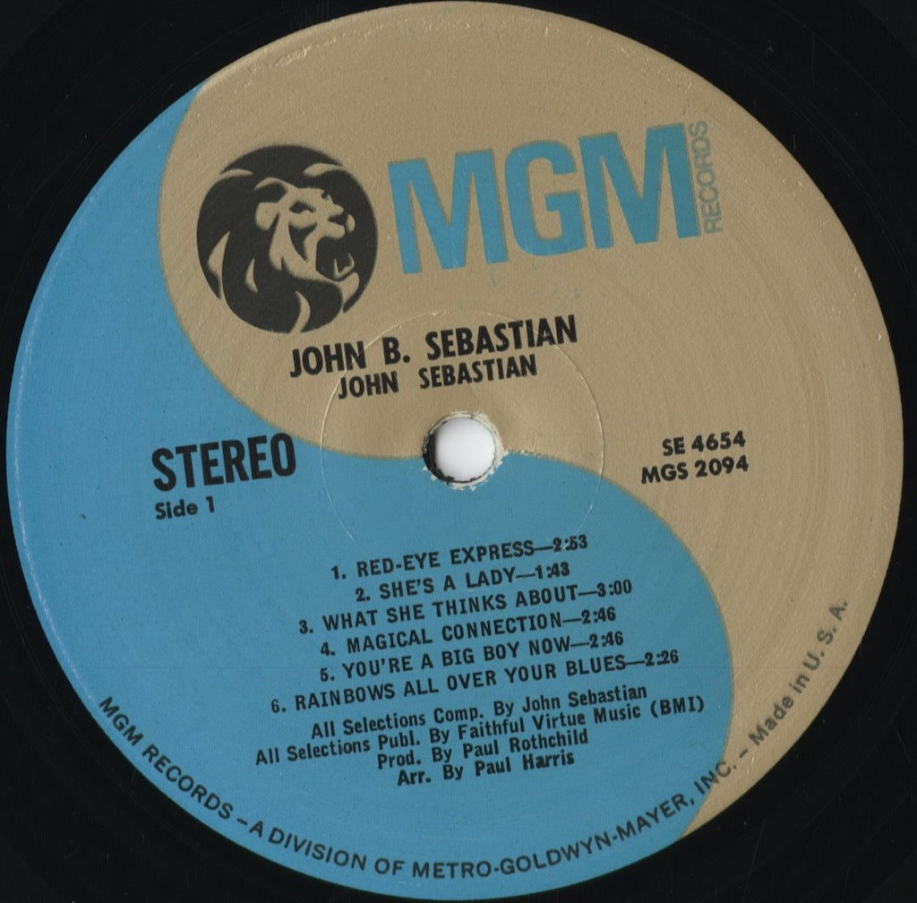 John B. Sebastian - John B. Sebastian (SE-4654) 1970 US MGM|中古LP