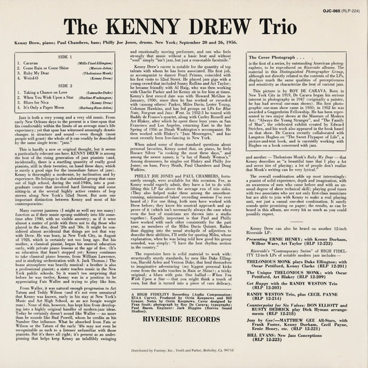 Kenny Drew / ケニー・ドリュー / The Kenny Drew Trio (OJC-065)