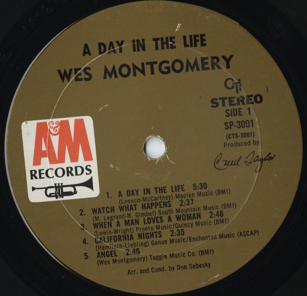 Wes Montgomery – A Day In The Life (SP-3001) LP 1967 US A&M|中古LP