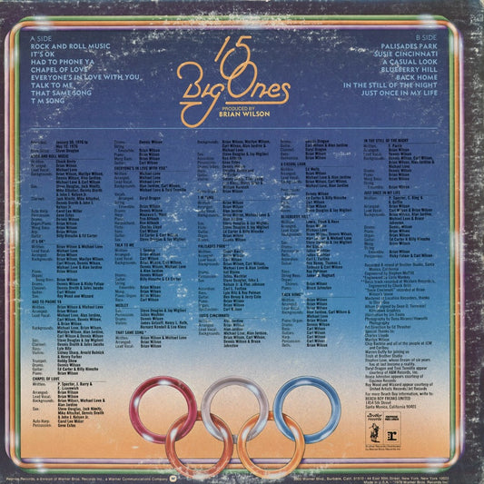 The Beach Boys - 15 Big Ones (MS 2251) 1976 US Brother/Reprise|中古LP