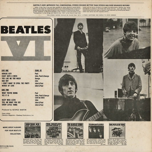 The Beatles / ビートルズ / Beatles VI (EAS-80566) 日本盤