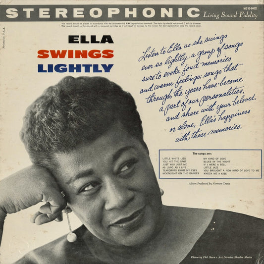 Ella Fitzgerald - Ella Swings Lightly (V6-4021) LP 1960's US Verve|中古LP