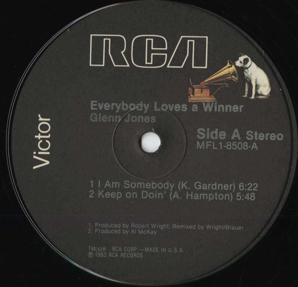 Glenn Jones - Everybody Loves A Winner (MFL1 8508) 1983 US RCA Victor|中古LP