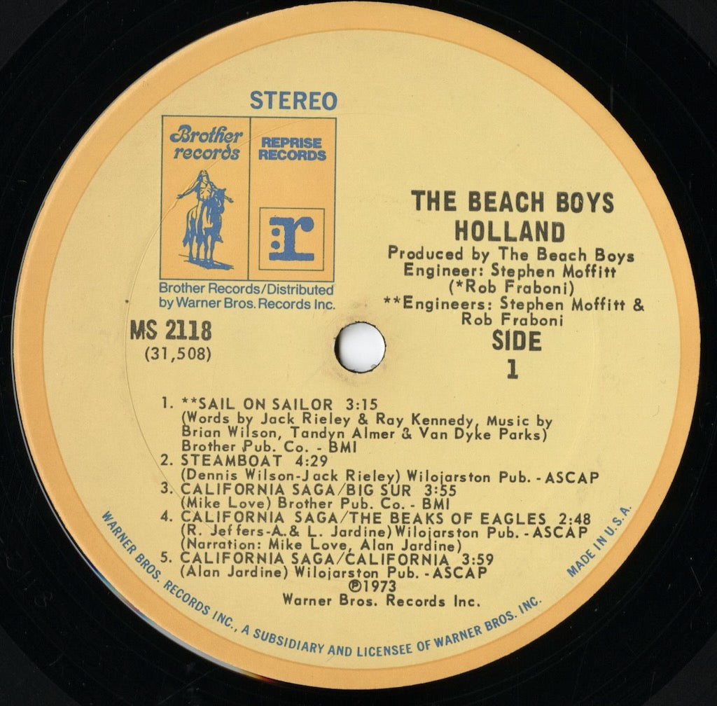 The Beach Boys / ビーチボーイズ / Holland (MS 2118)