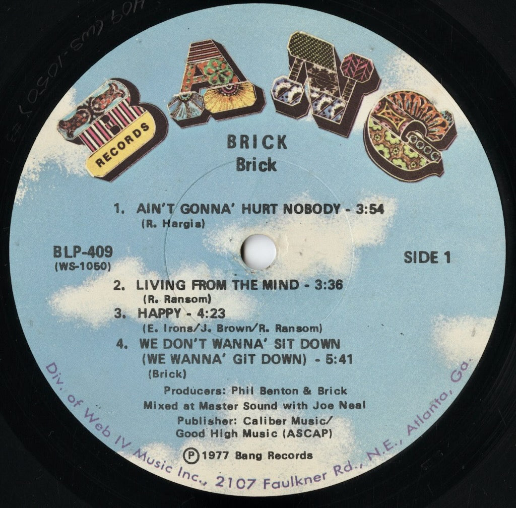 Brick - Brick (BLP-409) LP 1977 US Bang|中古LP