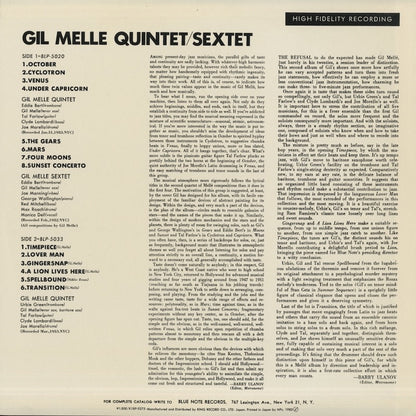 Gil Mellé / ギル・メレ / Quintet & Sextet (K18P-9275)