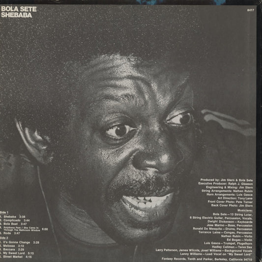 Bola Sete / ボラ・セチ / Shebaba (FANT-8417)