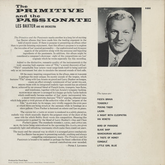 Les Baxter And His Orchestra - The Primitive And The Passionate (R 6048) LP 1961 US Reprise|中古LP