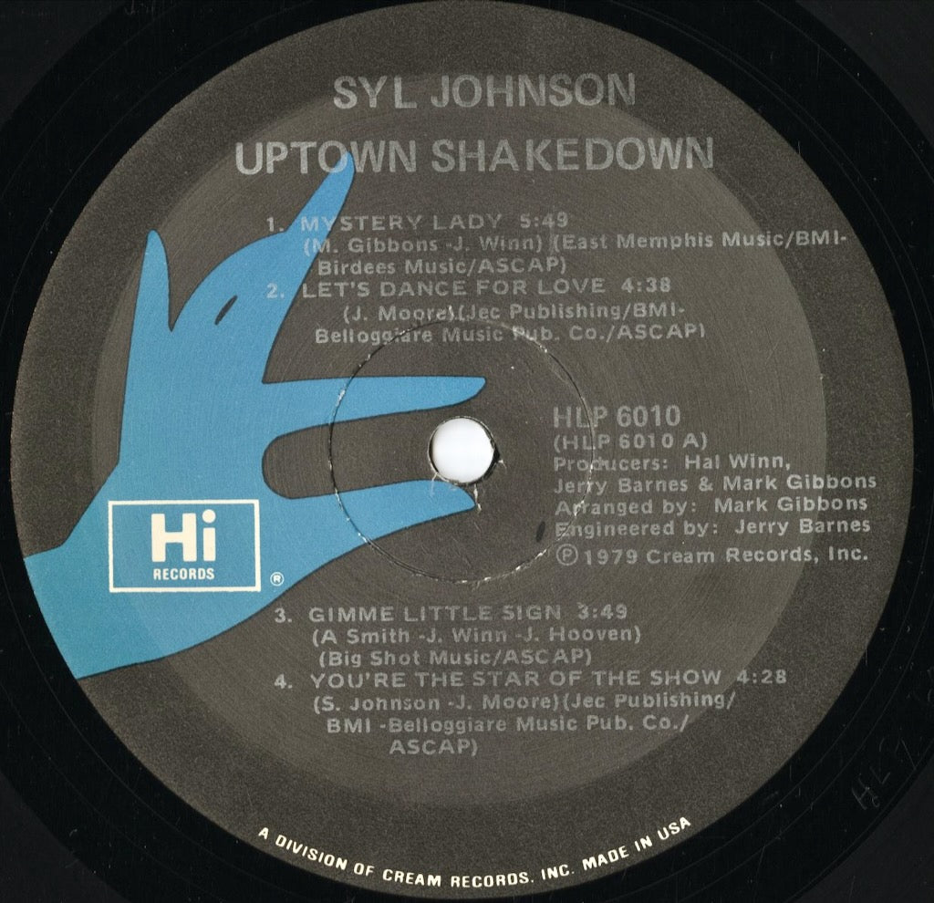 Syl Johnson - Uptown Shakedown (HLP 6010) 1979 US Hi|中古LP
