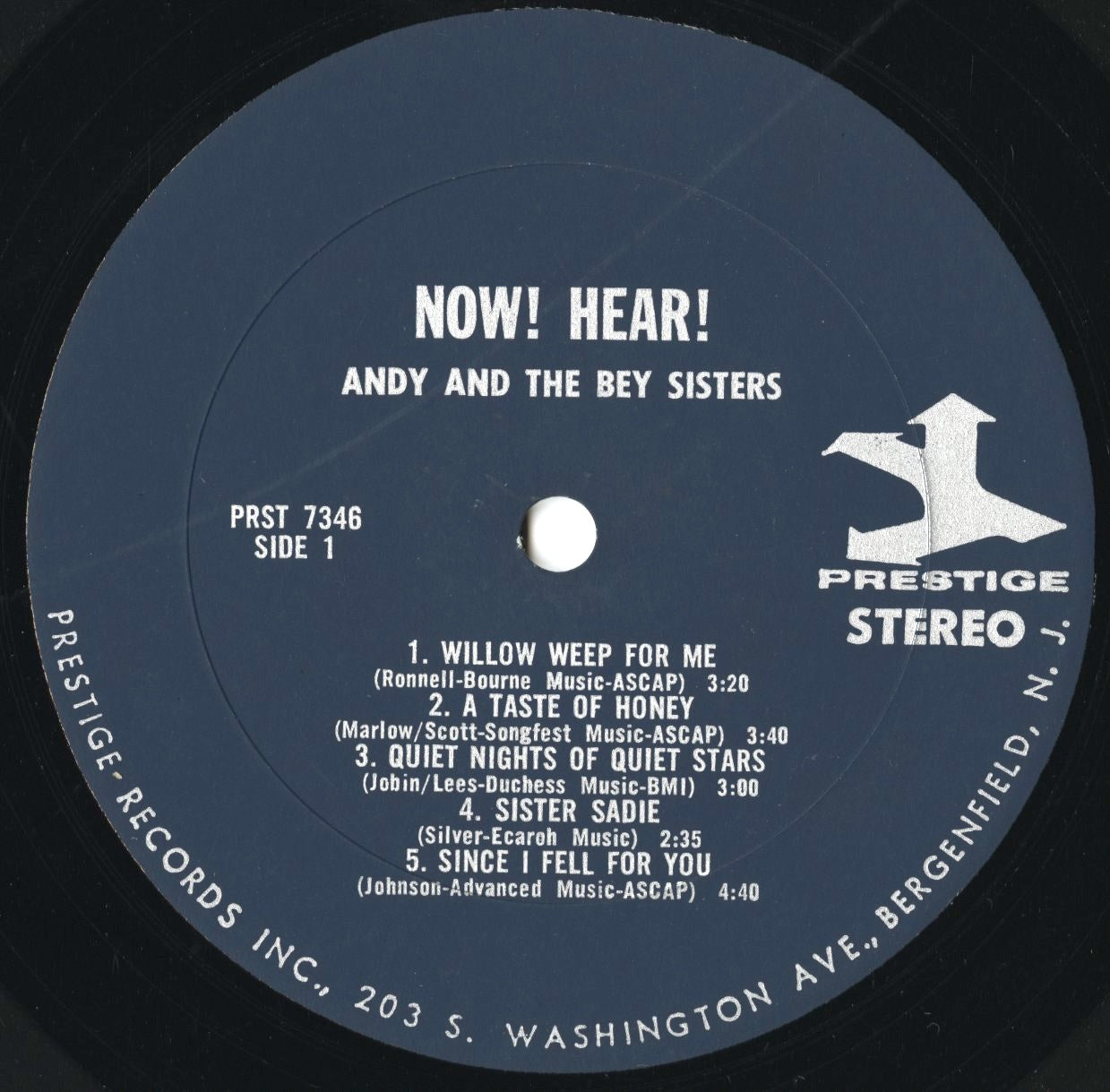 Andy And The Bey Sisters / アンディ&ベイ・シスターズ / Now! Hear! (PRST 7346)