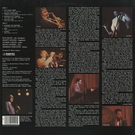 Bud Shank - Shorty Rogers / バド・シャンク ショーティー・ロジャース / California Concert (C-14012)
