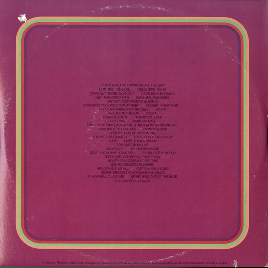Stevie Wonder - Looking Back (M 804LP3) 3LP 1977 US Motown|中古LP