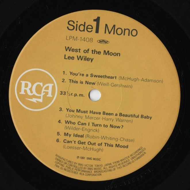 Lee Wiley / リー・ワイリー / West Of The Moon (SGD-95)