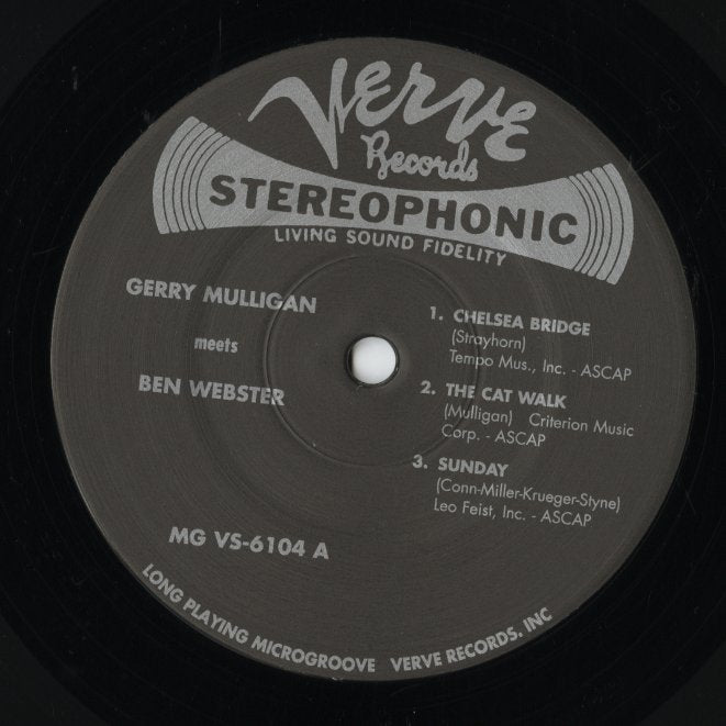 Gerry Mulligan, Ben Webster / ジェリー・マリガン、ベン・ウェブスター / Gerry Mulligan Meets Ben Webster (MG VS-6104)