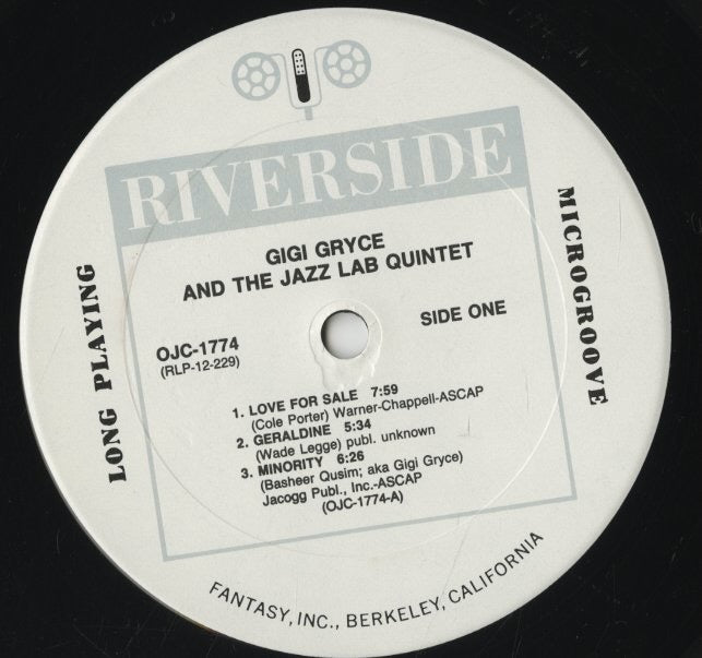Gigi Gryce / ジジ・グライス / And The Jazz Lab Quintet (OJC-1774)