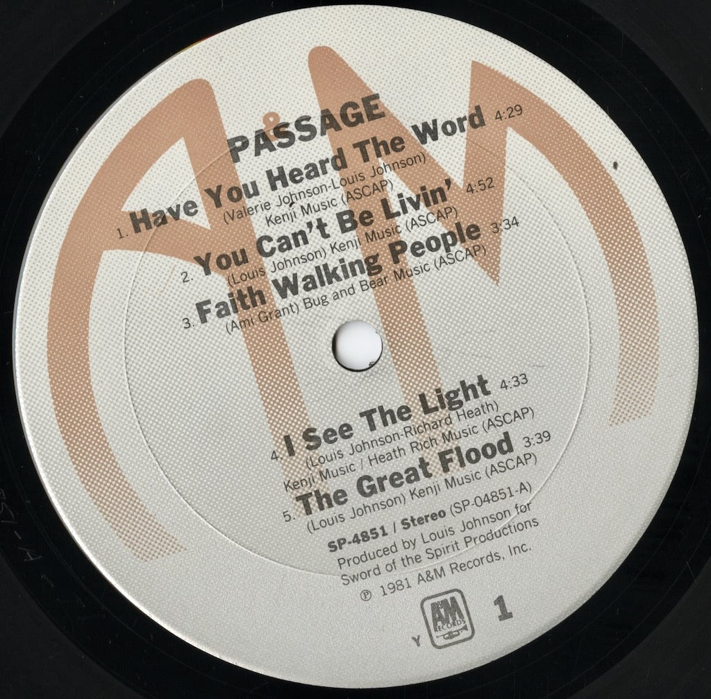 Passage – Passage (SP-4851) LP 1981 US A&M|中古LP