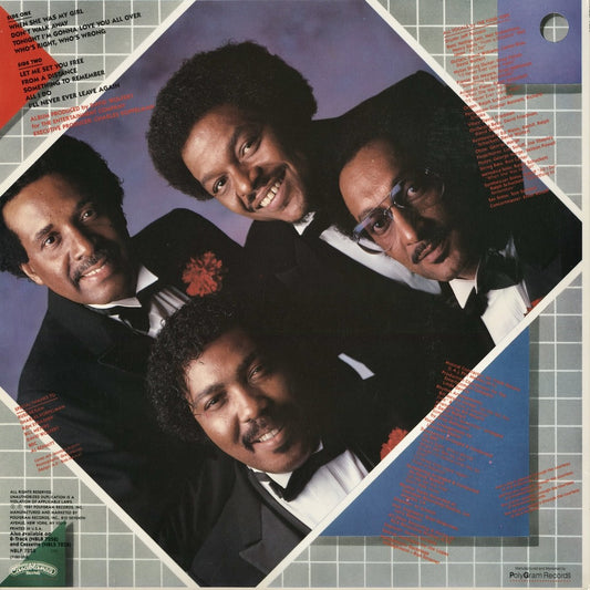Four Tops - Tonight! (NBLP 7258) 1981 US Casablanca|中古LP