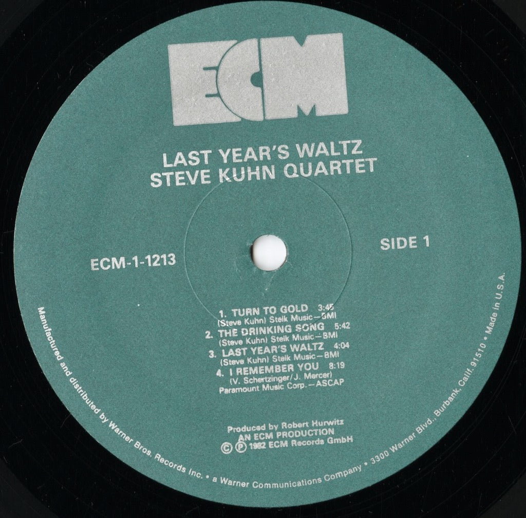 Steve Kuhn / スティーヴ・キューン / Last Year's Waltz (ECM-1-1213)