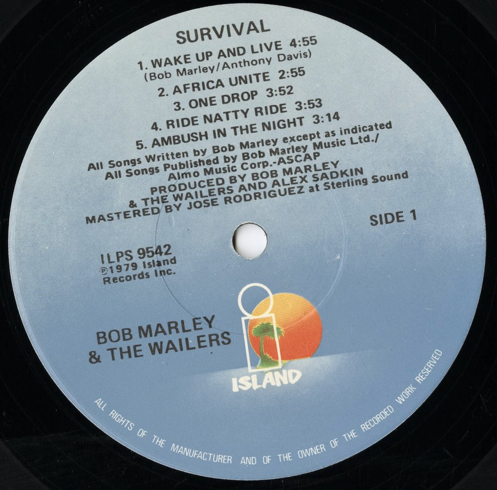 Bob Marley & The Wailers / ボブ・マーリー&ウェイラーズ / Survival (ILPS 9542)