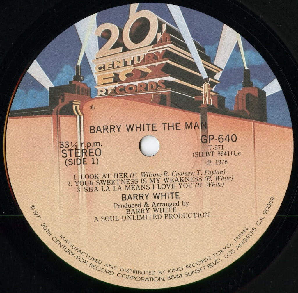 Barry White - Barry White The Man (GP 640) 1978 JPN 20th Century|中古LP