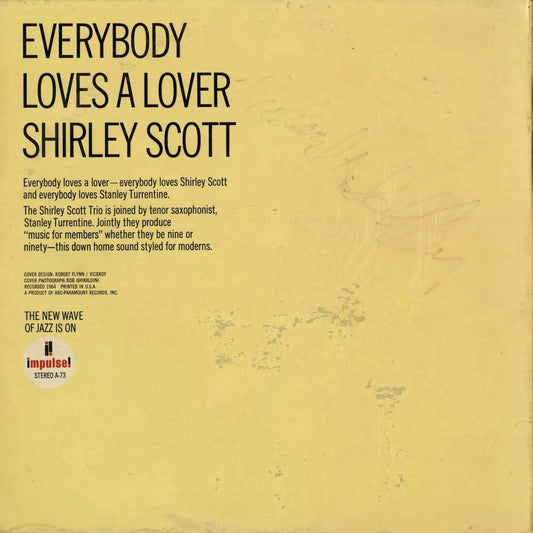 Shirley Scott – Everybody Loves A Lover (AS-73) LP 1965 US Impulse|中古LP