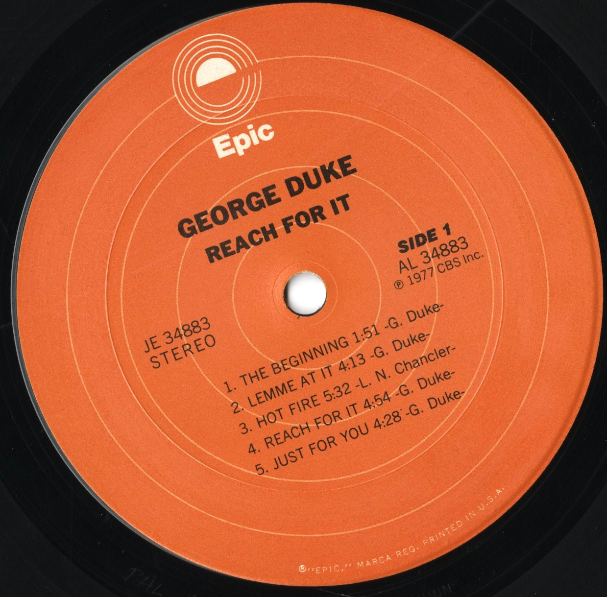 George Duke / ジョージ・デューク / Reach For It (JE34883)