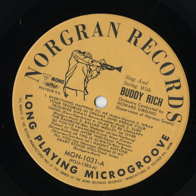 Buddy Rich / バディ・リッチ / Sing And Swing With Buddy Rich (POJJ-1585)