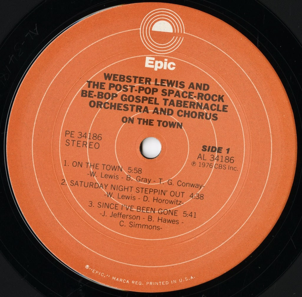 Webster Lewis / ウェブスター・ルイス / On The Town (PE 34186)