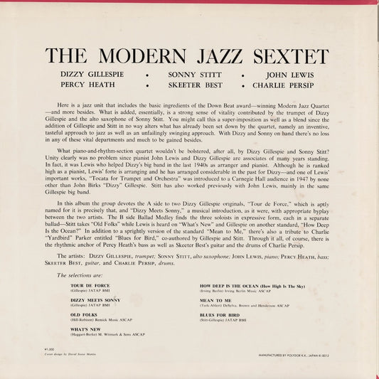 The Modern Jazz Sextet / (1956) / (MV 4019)