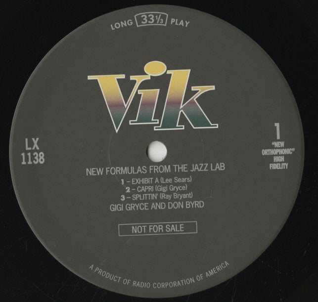 Gigi Gryce - Donald Byrd / ジジ・グライス ドナルド・バード / New Formulas From The Jazz Lab (LX-1138)