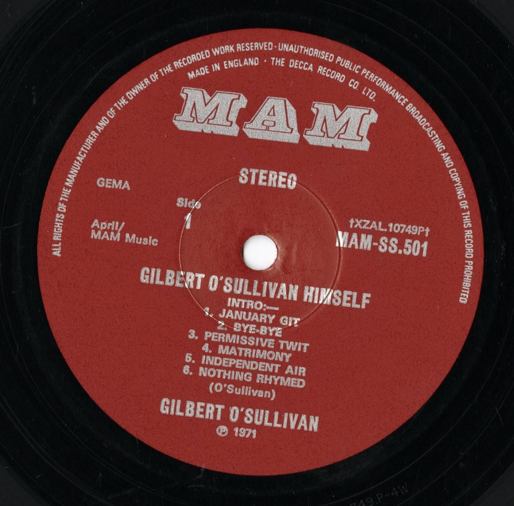 Gilbert O'Sullivan / ギルバート・オサリバン / Himself (MAM-SS.501)