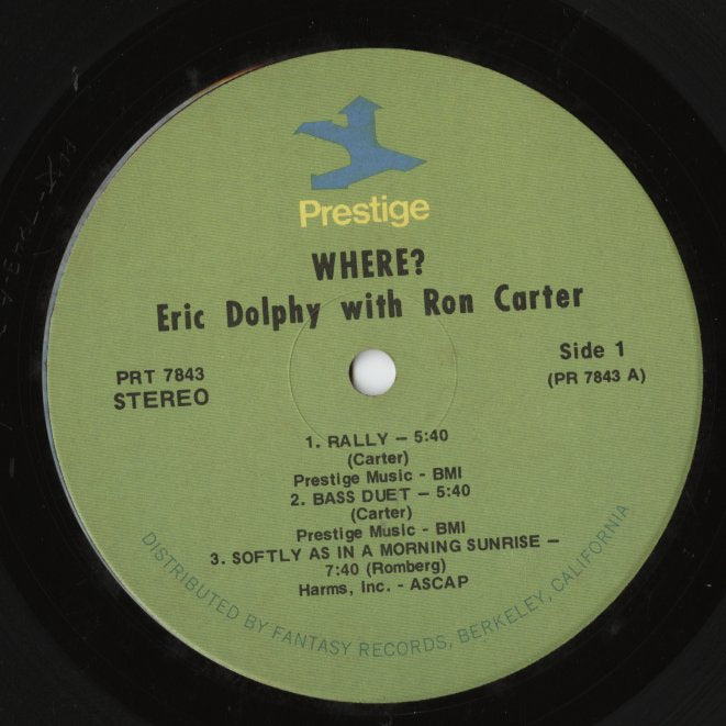 Eric Dolphy / エリック・ドルフィ / Where? (PRT 7843)