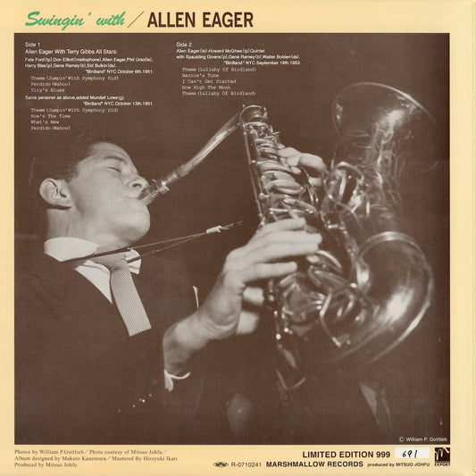 Allen Eager / アレン・イーガー / Swingin' With Allen Eager (MMEX-117-LP)