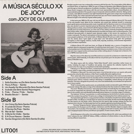 Jocy de Oliveira / ジョーシー・デ・オリヴェリア / A Música Século XX De Jocy (LIT001)