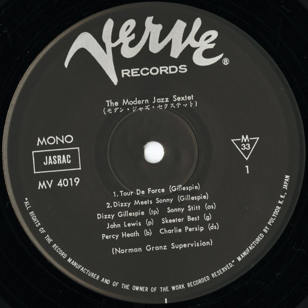 The Modern Jazz Sextet / (1956) / (MV 4019)